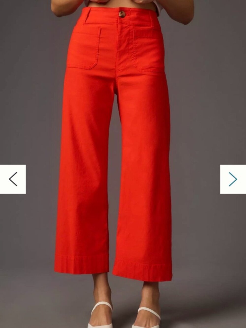 Anthropologie Maeve Colette Pant – orange red - size 33